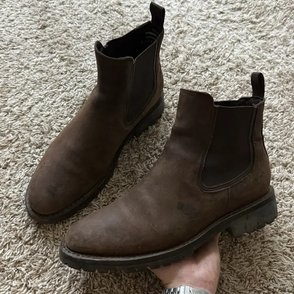 Thursday Boot Co. Brown Suede Leather Chelsea Boots Pull On Men’s Size 8.5
